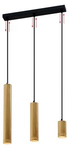 Lampadario su filo TUBO 3xGU10/25W/230V legno