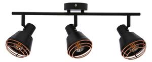Faretto NERIA 3xE14/40W/230V nero/rame