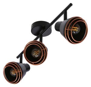 Faretto NERIA 3xE14/40W/230V nero/rame