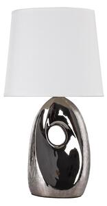 Lampada da tavolo HIERRO 1xE27/60W/230V bianco/cromo lucido