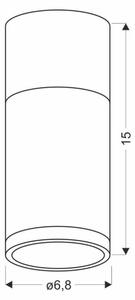 Plafoniera TUBA GU10/15W/230V