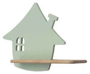 Applique LED per bambini con mensola HOUSE LED/4W/230V verde/legno