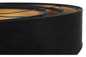Lampadario su corda TRINITI 1xE27/60W/230V nero/oro