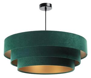 Lampadario su corda TRINITI 1xE27/60W/230V verde/oro