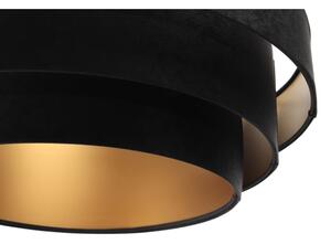 Lampadario su corda TRINITI 1xE27/60W/230V nero/oro