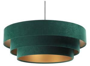 Lampadario su corda TRINITI 1xE27/60W/230V verde/oro