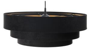 Lampadario su corda TRINITI 1xE27/60W/230V nero/oro