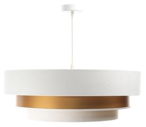 Lampadario su filo TRINITI 1xE27/60W/230V bianco/dorato