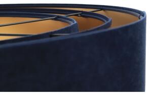Lampadario su filo TRINITI 1xE27/60W/230V blu/oro