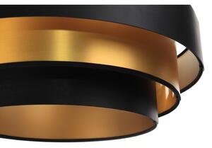 Lampadario su filo TRINITI 1xE27/60W/230V nero/oro