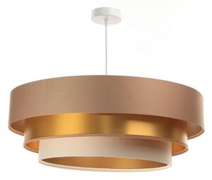 Lampadario su filo TRINITI 1xE27/60W/230V beige/oro