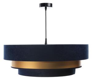 Lampadario su filo TRINITI 1xE27/60W/230V blu/oro