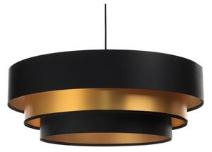 Lampadario su filo TRINITI 1xE27/60W/230V nero/oro