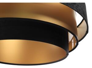 Lampadario su filo TRINITI 1xE27/60W/230V nero/oro