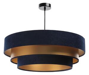 Lampadario su filo TRINITI 1xE27/60W/230V blu/oro