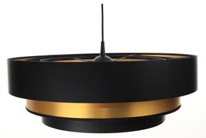 Lampadario su filo TRINITI 1xE27/60W/230V nero/oro