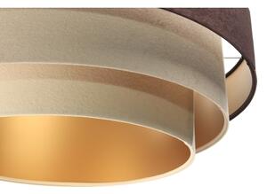 Lampadario su filo TRINITI 1xE27/60W/230V marrone/beige/oro
