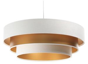 Lampadario su filo TRINITI 1xE27/60W/230V bianco/dorato