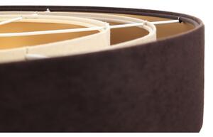 Lampadario su filo TRINITI 1xE27/60W/230V marrone/beige/oro