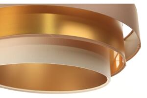 Lampadario su filo TRINITI 1xE27/60W/230V beige/oro