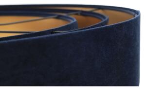 Lampadario su filo TRINITI 1xE27/60W/230V blu/oro