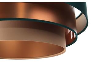 Lampadario su filo TRINITI 1xE27/60W/230V verde/rame