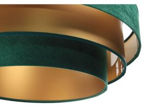 Lampadario su filo TRINITI 1xE27/60W/230V verde/oro
