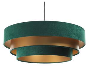 Lampadario su filo TRINITI 1xE27/60W/230V verde/oro