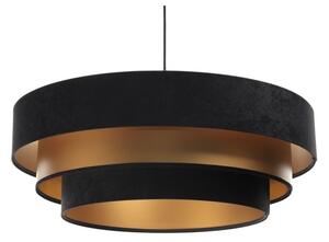 Lampadario su filo TRINITI 1xE27/60W/230V nero/oro