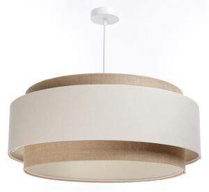 Lampadario a sospensione con filo DOBLO 1xE27/60W/230V color crema/beige