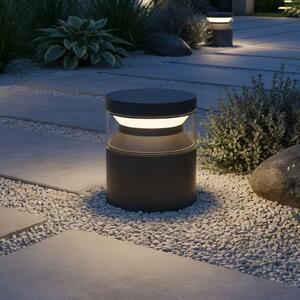 IDEAL LUX Ideal Lux lampioncino LED Boeing, nero, altezza 15 cm Boeing, Nero, Metallo, Lampada LED da esterni