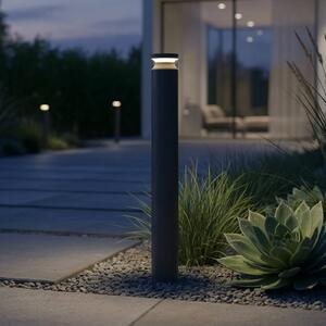 IDEAL LUX Lampioncino da giardino Boeing, Nero, Metallo, Lampada LED da esterni