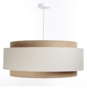 Lampadario a sospensione con filo DOBLO 1xE27/60W/230V color crema/beige