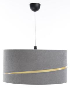 Lampadario a sospensione con filo SWING 1xE27/60W/230V grigio/oro