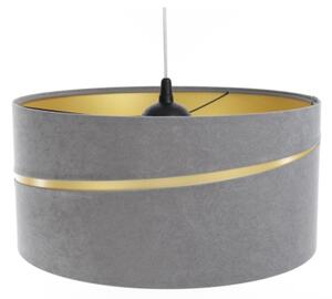 Lampadario a sospensione con filo SWING 1xE27/60W/230V grigio/oro