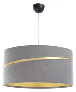 Lampadario a sospensione con filo SWING 1xE27/60W/230V grigio/oro