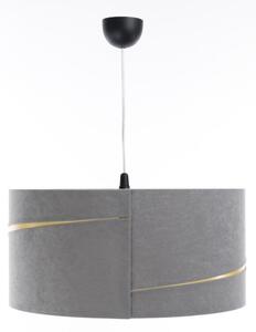 Lampadario a sospensione con filo SWING 1xE27/60W/230V grigio/oro