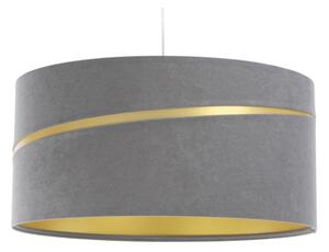 Lampadario a sospensione con filo SWING 1xE27/60W/230V grigio/oro
