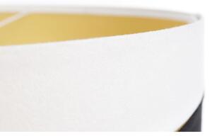 Lampadario a sospensione con filo SWING 1xE27/60W/230V nero/bianco/oro