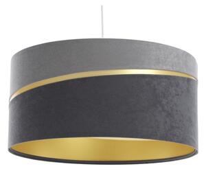 Lampadario a sospensione con filo SWING 1xE27/60W/230V grigio/oro