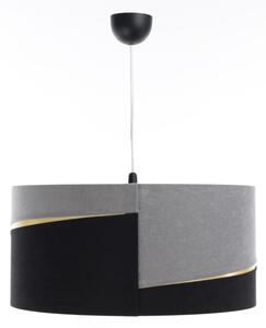 Lampadario a sospensione con filo SWING 1xE27/60W/230V nero/grigio/oro