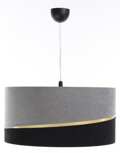 Lampadario a sospensione con filo SWING 1xE27/60W/230V nero/grigio/oro