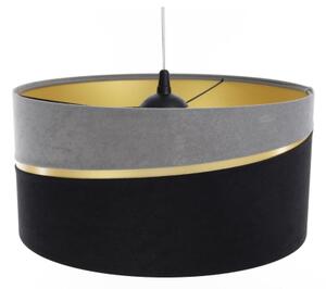 Lampadario a sospensione con filo SWING 1xE27/60W/230V nero/grigio/oro