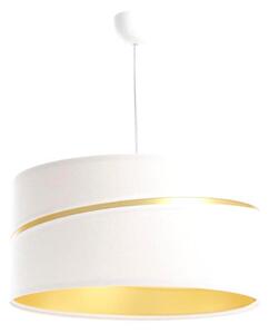 Lampadario a sospensione con filo SWING 1xE27/60W/230V bianco/oro