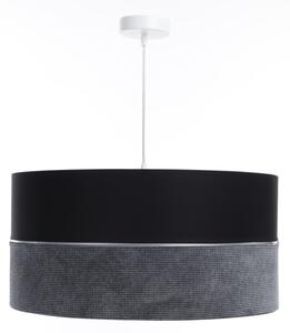 Lampadario a sospensione con filo TWIST 1xE27/60W/230V nero/grigio/argento