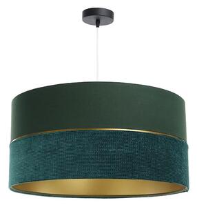 Lampadario a sospensione con filo TWIST 1xE27/60W/230V verde/oro