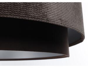 Lampadario a sospensione con filo DOBLO 1xE27/60W/230V marrone/argento d.60 cm