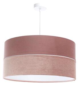 Lampadario a sospensione con filo TWIST 1xE27/60W/230V rosa/bianco