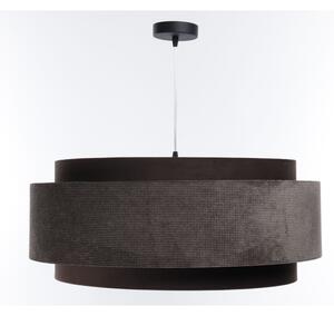 Lampadario a sospensione con filo DOBLO 1xE27/60W/230V marrone/argento d.60 cm