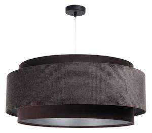 Lampadario a sospensione con filo DOBLO 1xE27/60W/230V marrone/argento d.60 cm